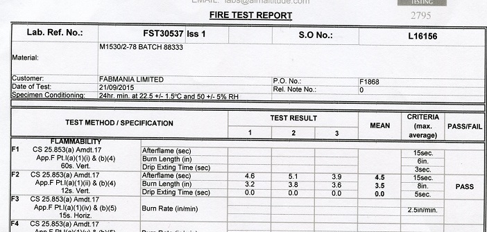 Lab burn test on nylon elastic webbing